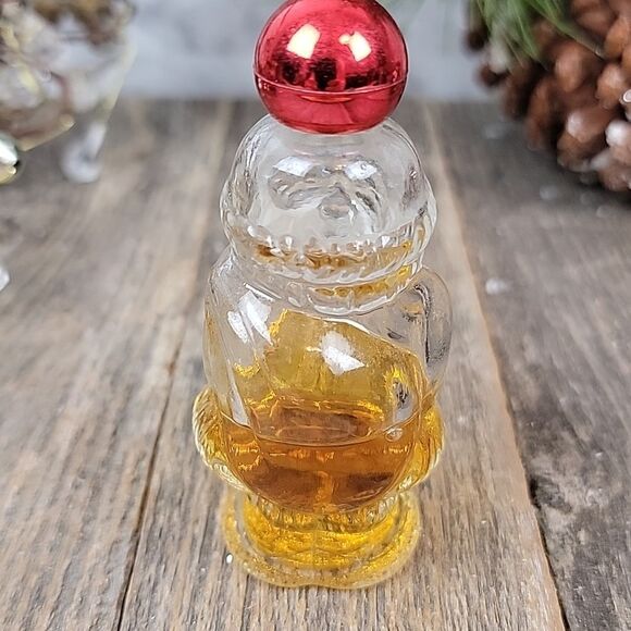 Vintage Avon " Jolly Santa " glass perfume bottle. - Picture 2 of 6